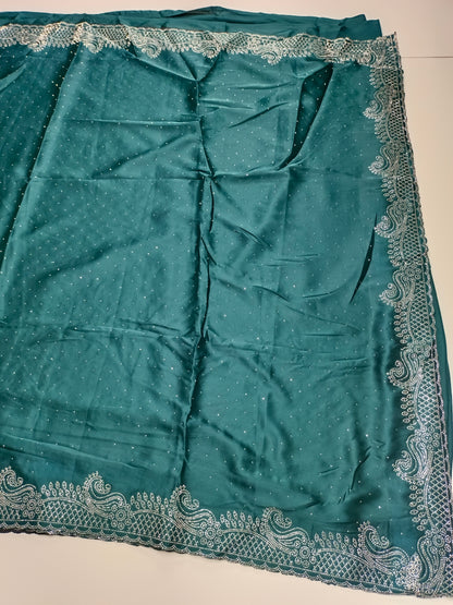 FANCY SATIN WORK SAREE