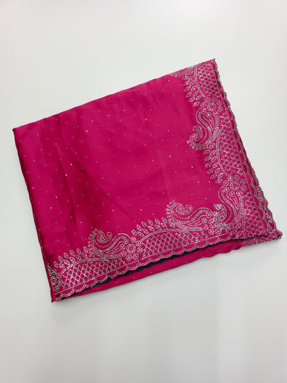 FANCY SATIN WORK SAREE
