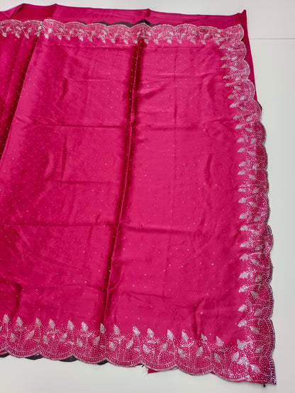 FANCY SATIN WORK SAREE