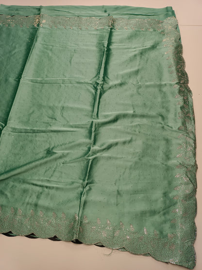 FANCY SATIN WORK SAREE