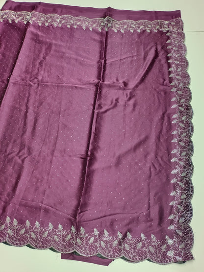 FANCY SATIN WORK SAREE