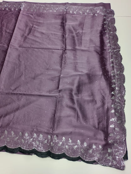 FANCY SATIN WORK SAREE