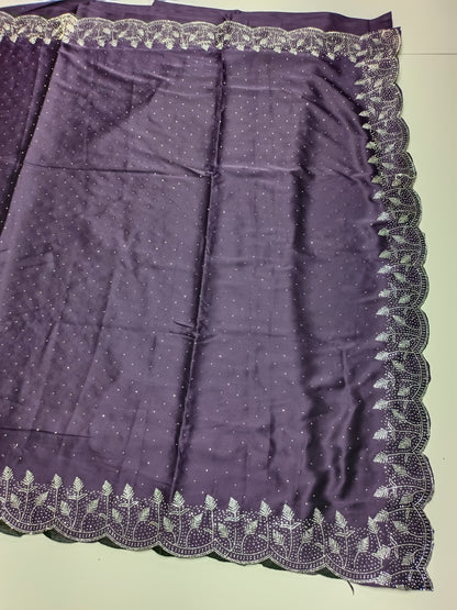 FANCY SATIN WORK SAREE