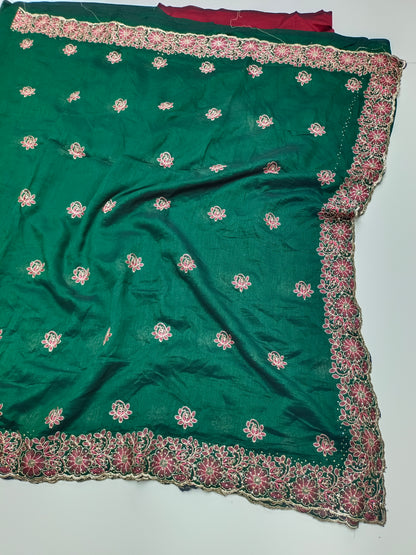 FANCY EMBROIDERY WORK SAREE