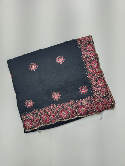 FANCY EMBROIDERY WORK SAREE