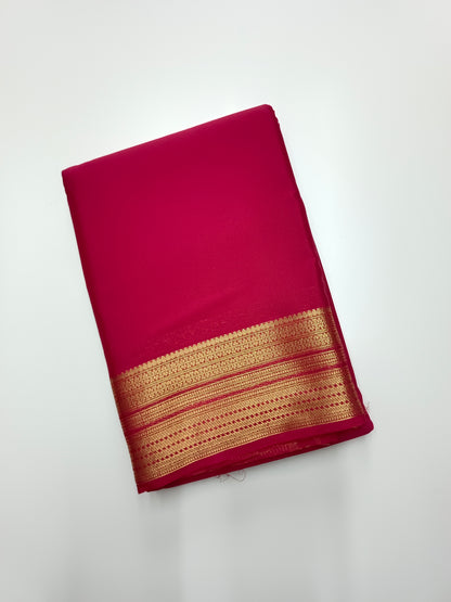 SEMI CREPE SILK SAREE (STAIN PROOF)