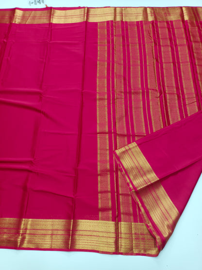 SEMI CREPE SILK SAREE (STAIN PROOF)
