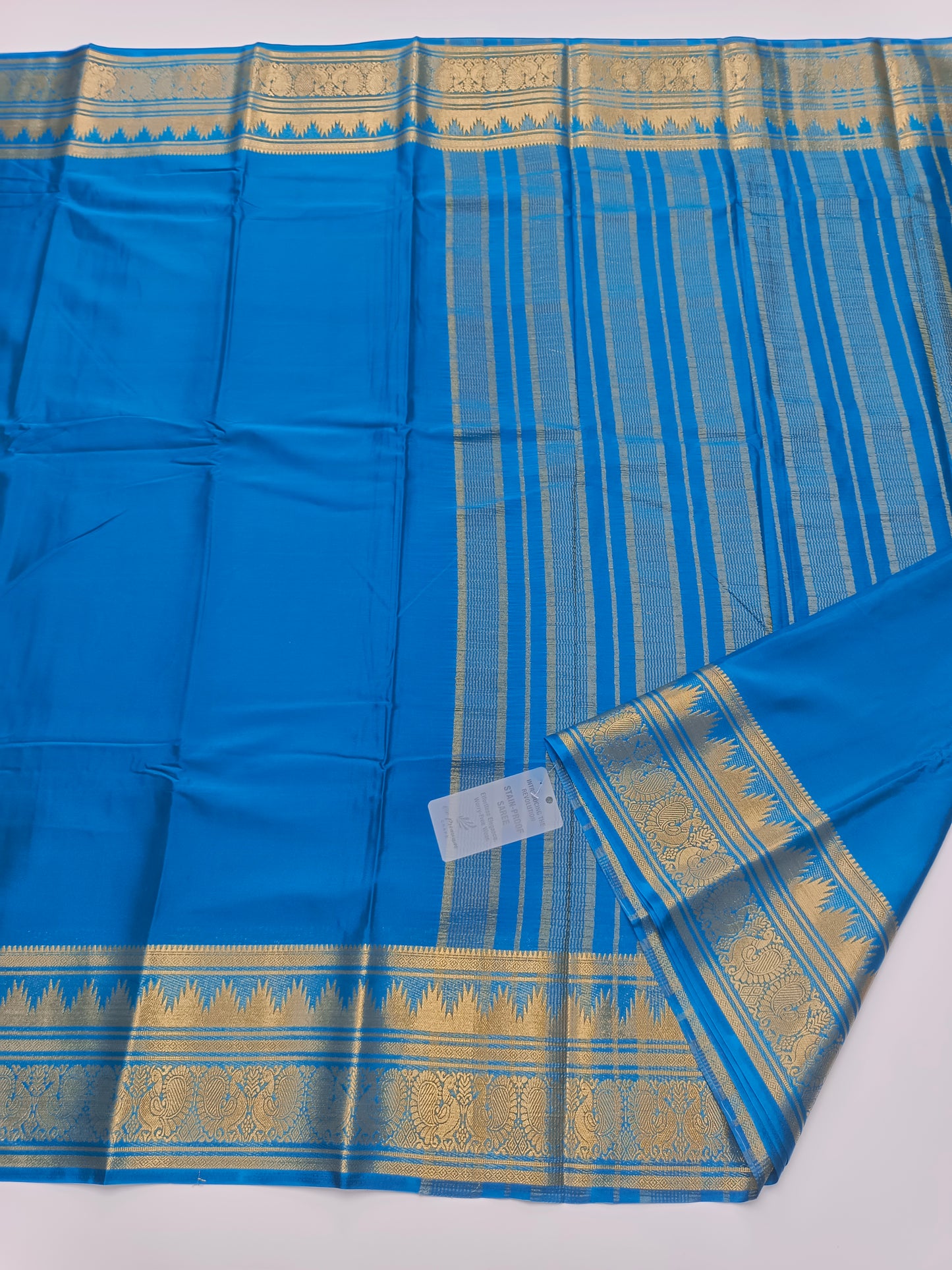 SEMI CREPE SILK SAREE (STAIN PROOF)