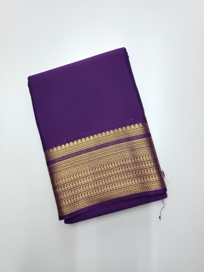 SEMI CREPE SILK SAREE (STAIN PROOF)