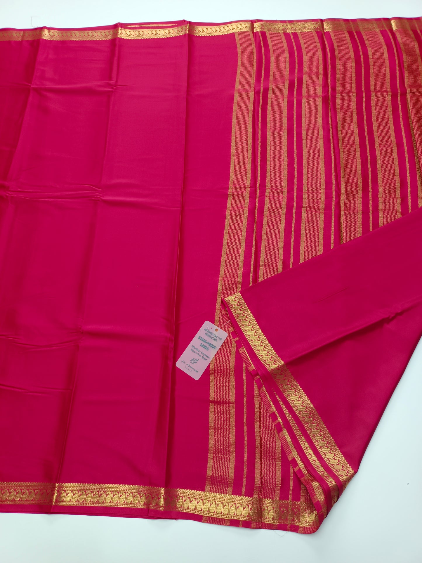SEMI CREPE SILK SAREE (STAIN PROOF)
