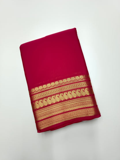 SEMI CREPE SILK SAREE (STAIN PROOF)