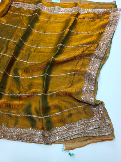 FANCY CHIFFON EMBROIDERY WORK SAREE