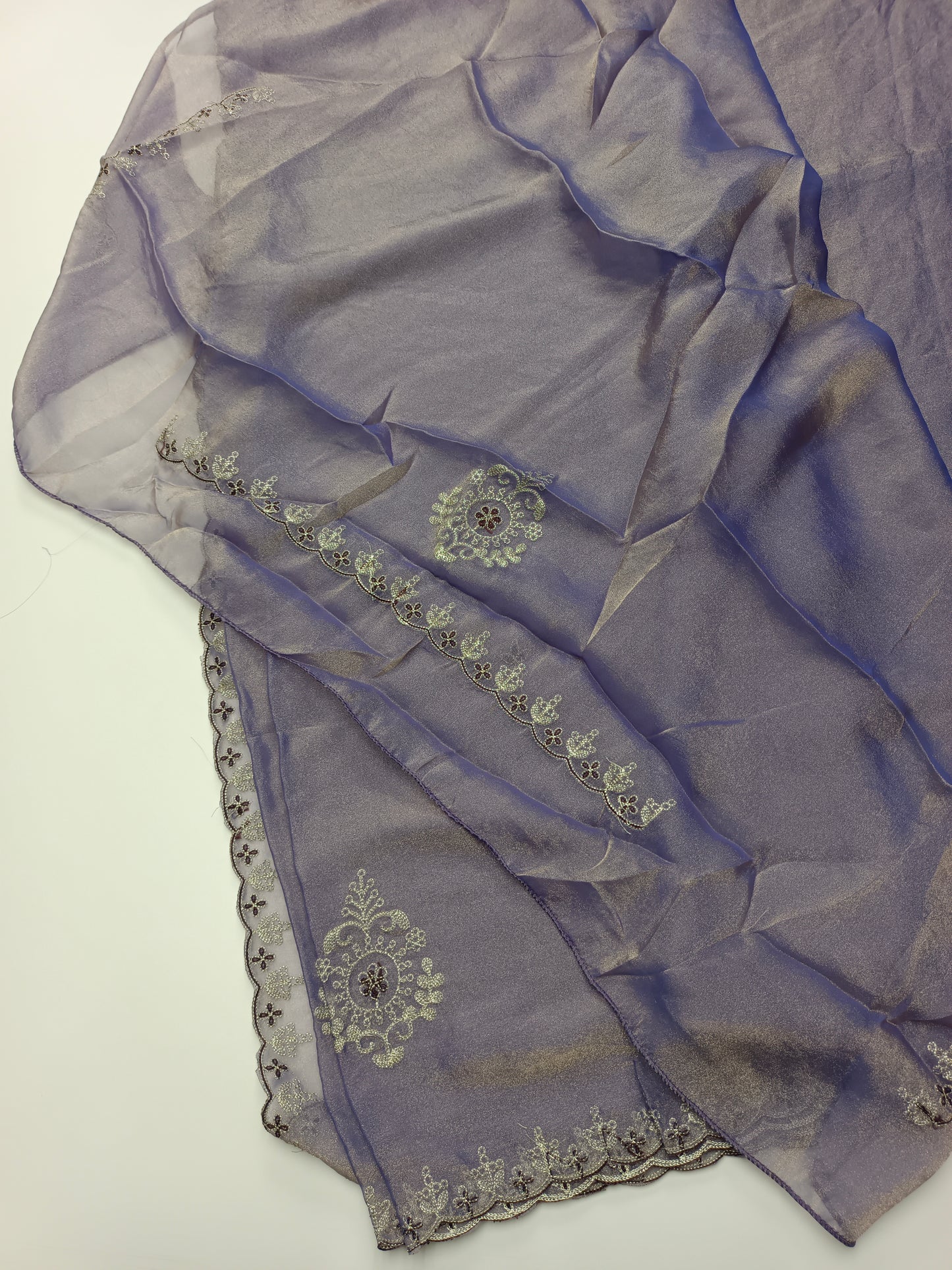 FANCY CHIFFON EMBROIDERY WORK SAREE