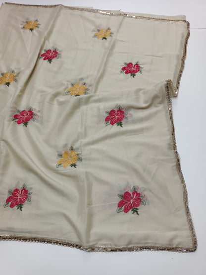 FANCY WORK SAREE