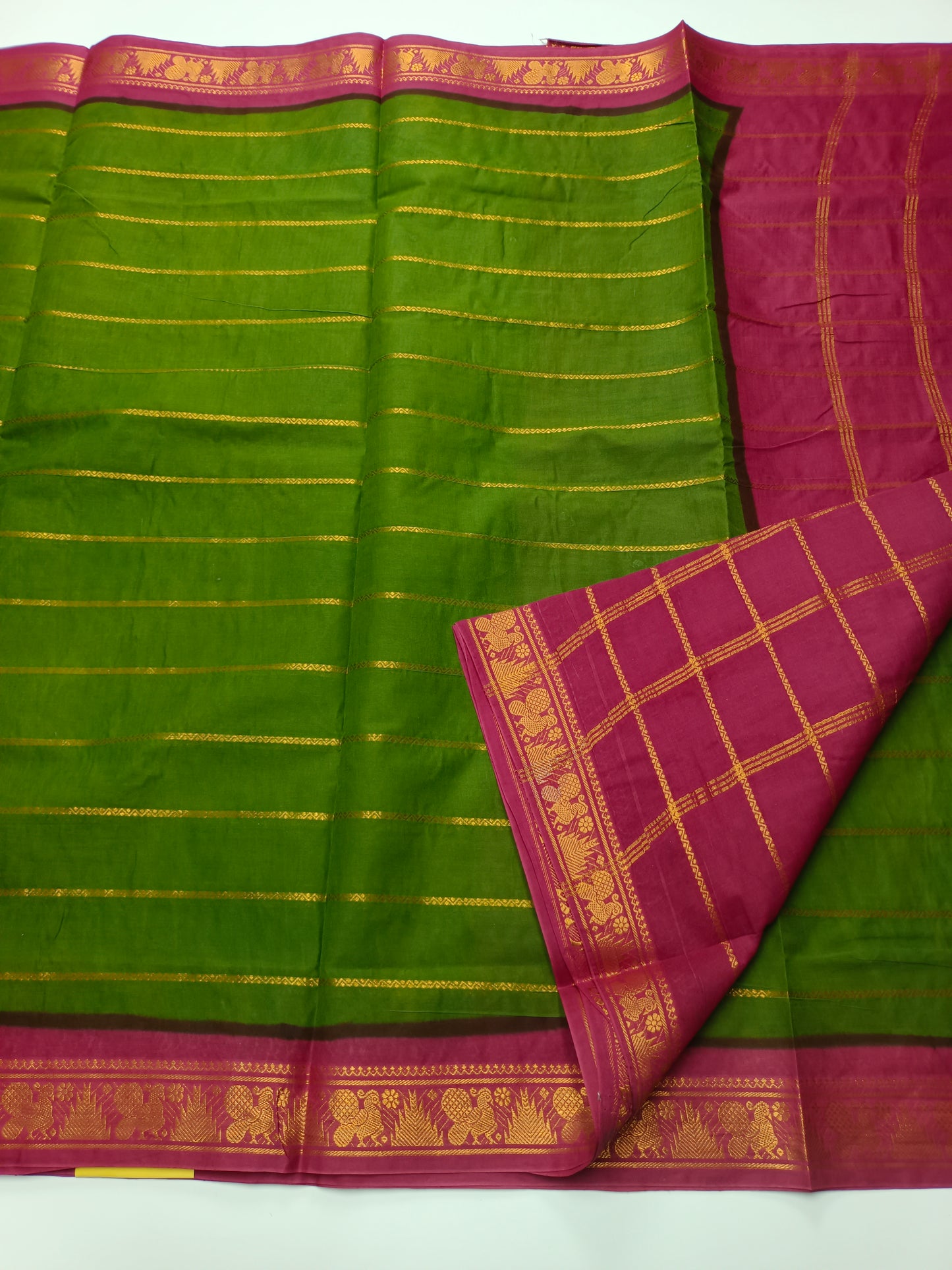 FANCY SUNGUDI COTTON SAREE