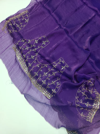 FANCY WORK SAREE