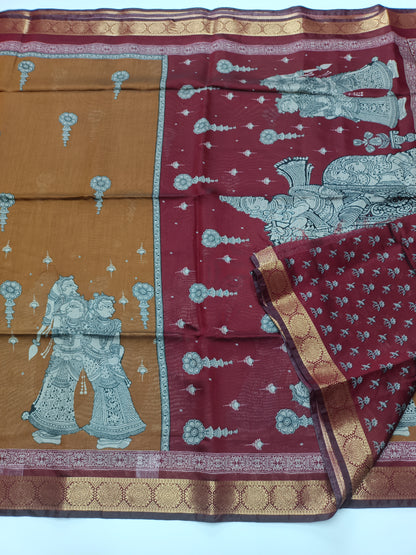 FANCY ASSAM COTTON SAREE