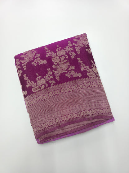 2D FANCY CHINON CHIFFON SAREE