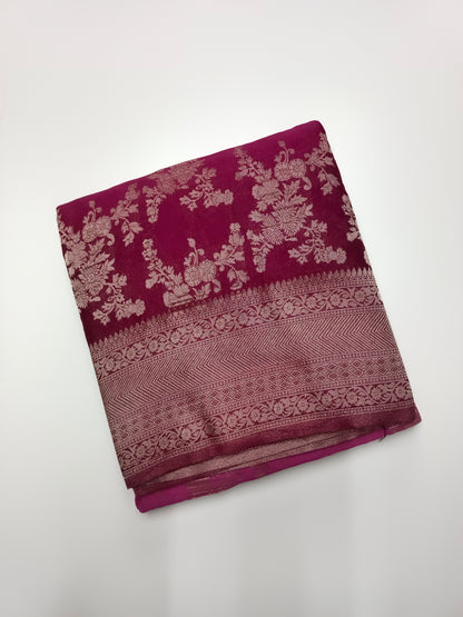 2D FANCY CHINON CHIFFON SAREE