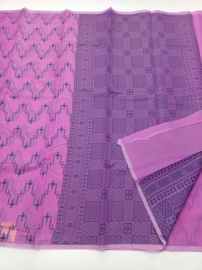 FANCY CHANDERI COTTON SAREE