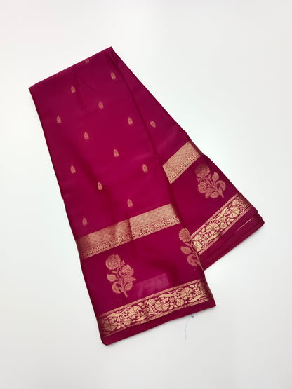 SEMI CREPE SILK SAREE