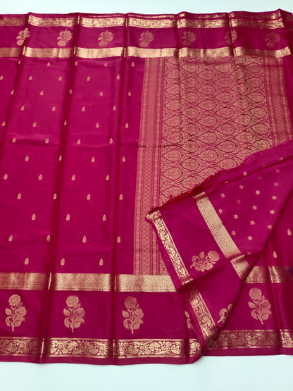 SEMI CREPE SILK SAREE