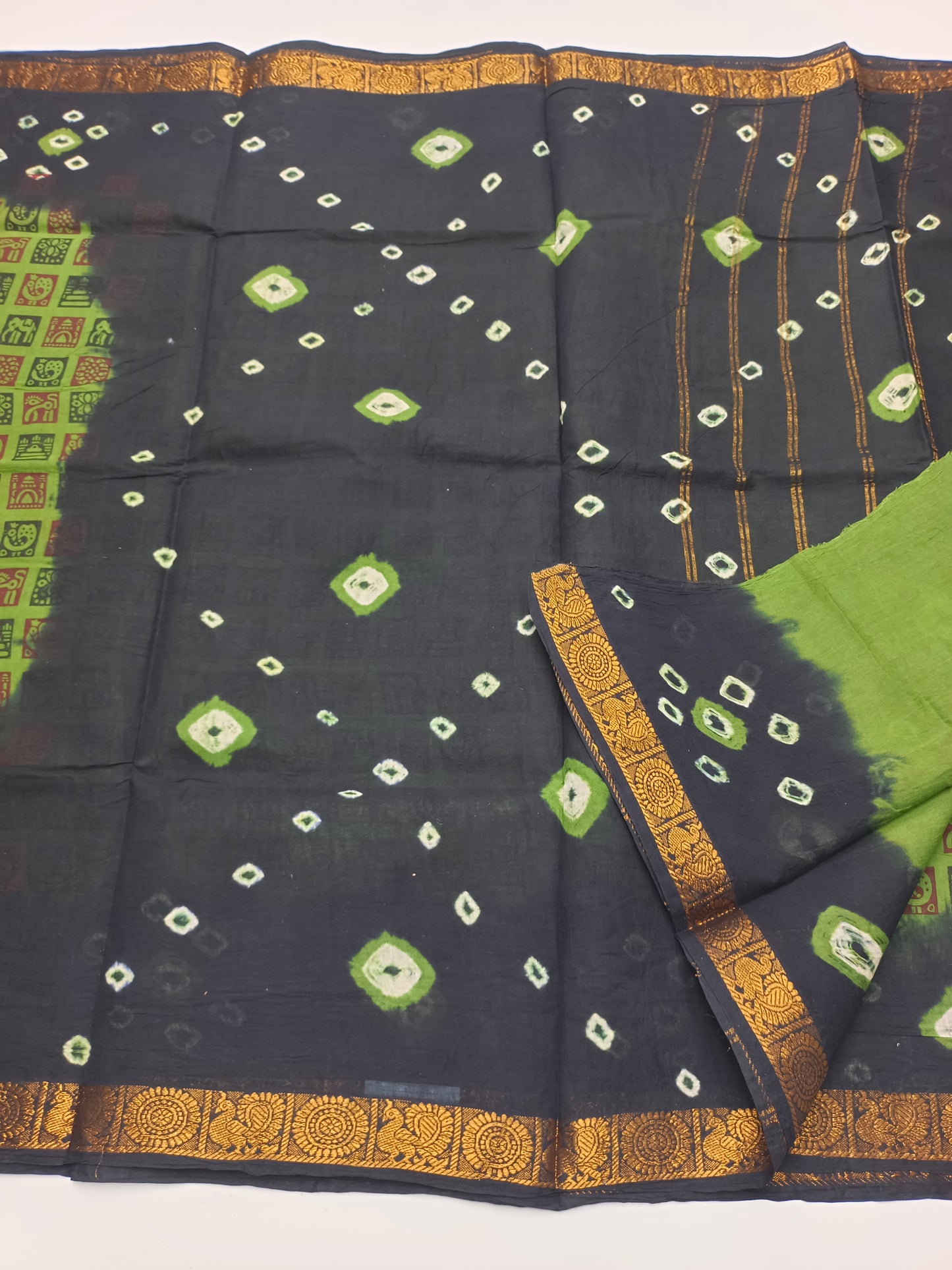 SANGUDI COTTON SAREE WITHOUT BLOUSE