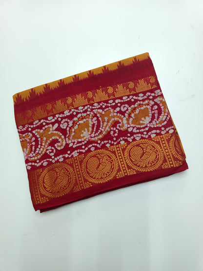 SANGUDI COTTON SAREE WITHOUT BLOUSE