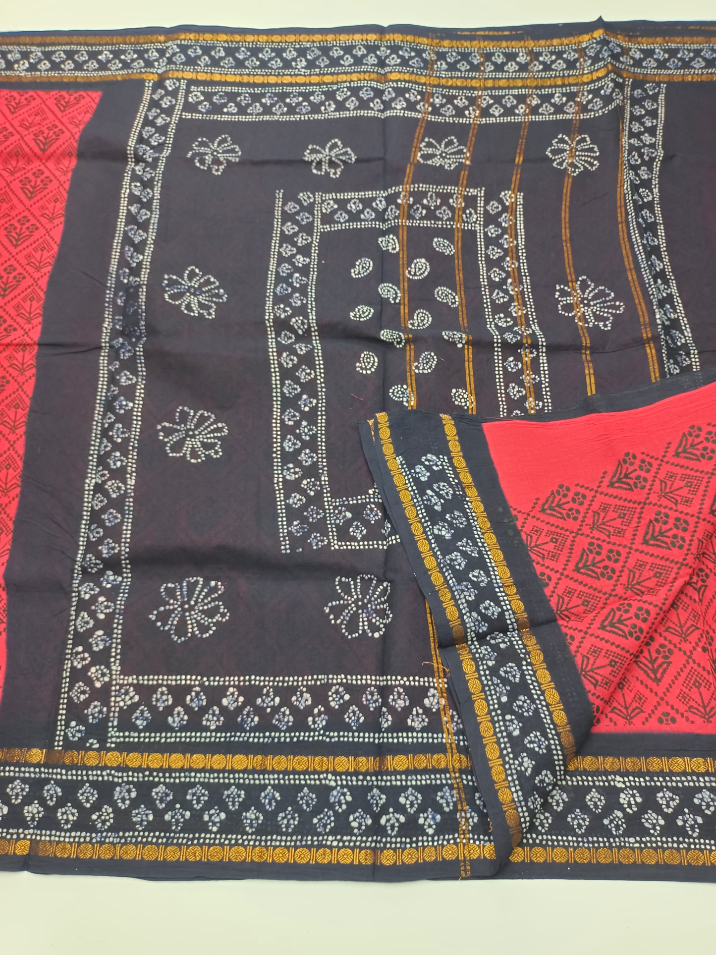 SANGUDI COTTON SAREE WITHOUT BLOUSE
