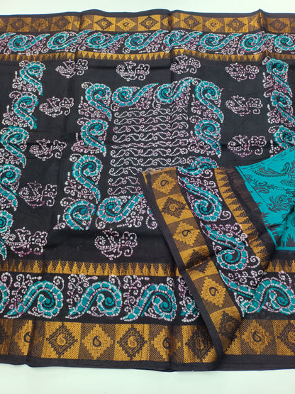 SANGUDI COTTON SAREE WITHOUT BLOUSE
