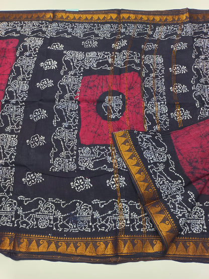 SANGUDI COTTON SAREE WITHOUT BLOUSE