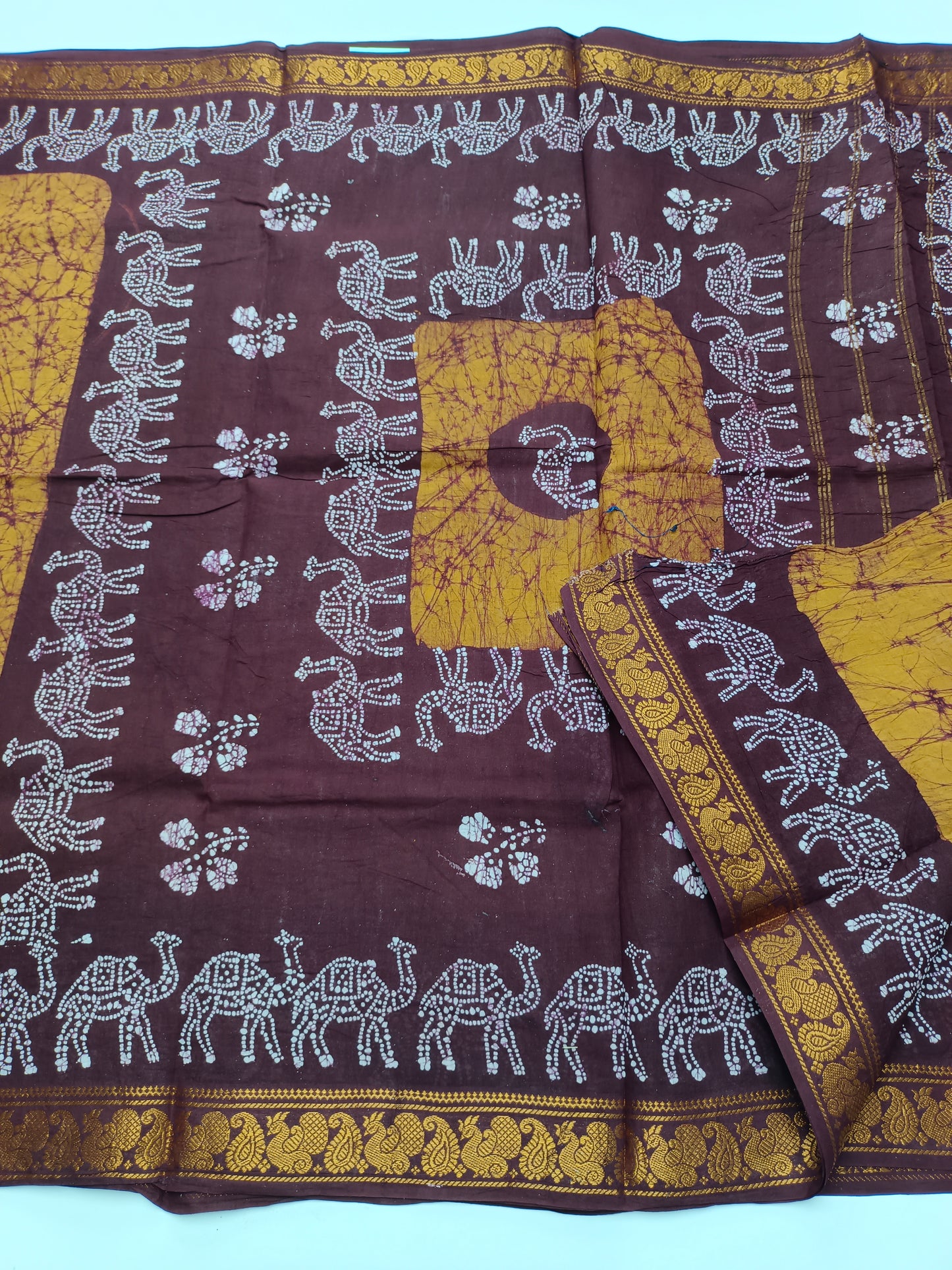 SANGUDI COTTON SAREE WITHOUT BLOUSE