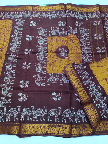 SANGUDI COTTON SAREE WITHOUT BLOUSE