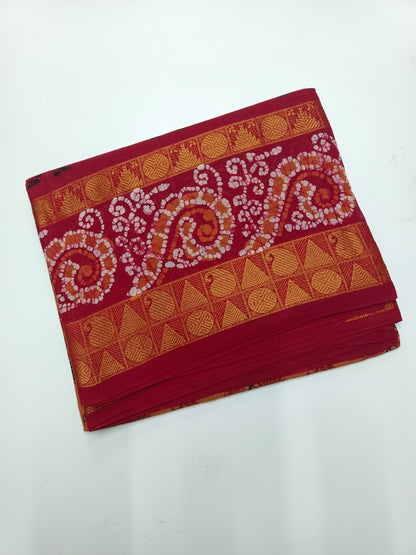SANGUDI COTTON SAREE WITHOUT BLOUSE