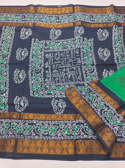 SANGUDI COTTON SAREE WITHOUT BLOUSE