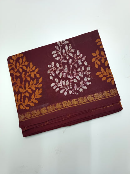 SANGUDI COTTON SAREE WITHOUT BLOUSE