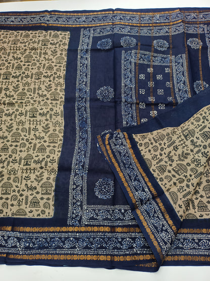 SANGUDI COTTON SAREE WITHOUT BLOUSE
