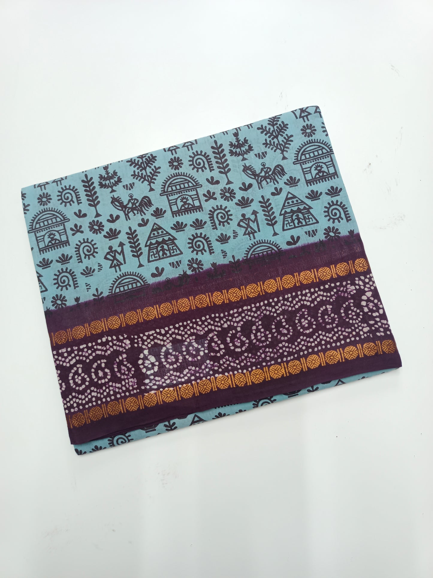 SANGUDI COTTON SAREE WITHOUT BLOUSE