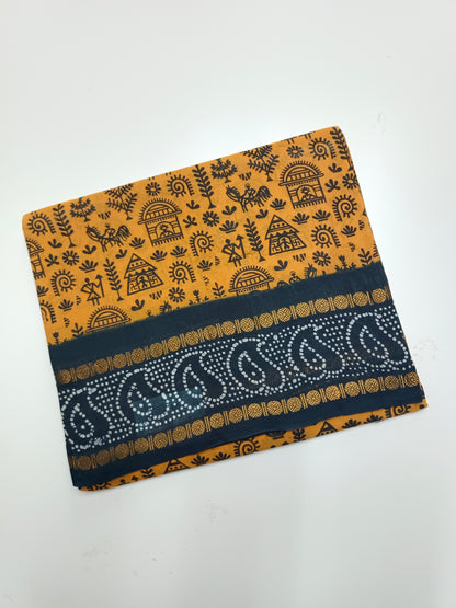 SANGUDI COTTON SAREE WITHOUT BLOUSE