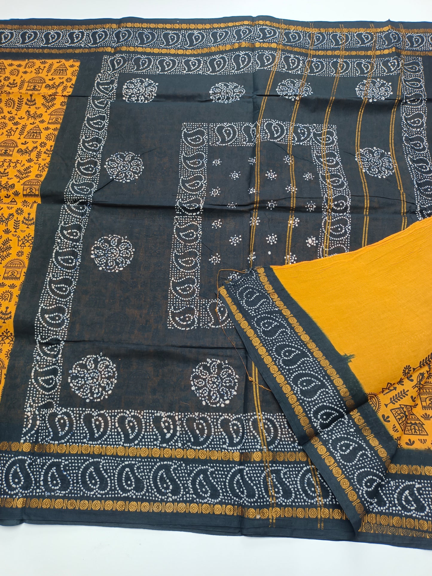 SANGUDI COTTON SAREE WITHOUT BLOUSE