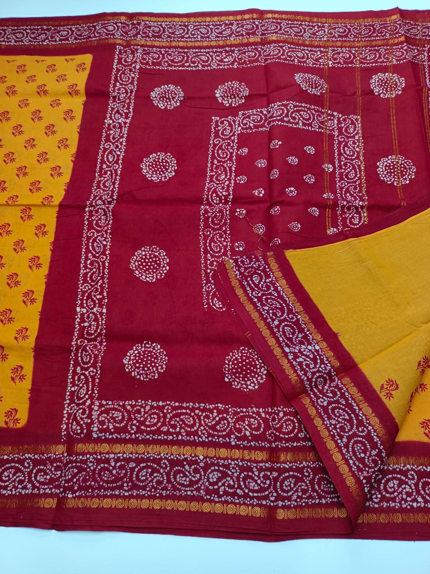 SANGUDI COTTON SAREE WITHOUT BLOUSE