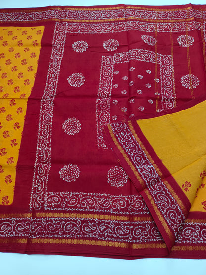 SANGUDI COTTON SAREE WITHOUT BLOUSE