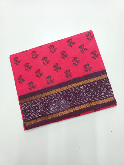 SANGUDI COTTON SAREE WITHOUT BLOUSE