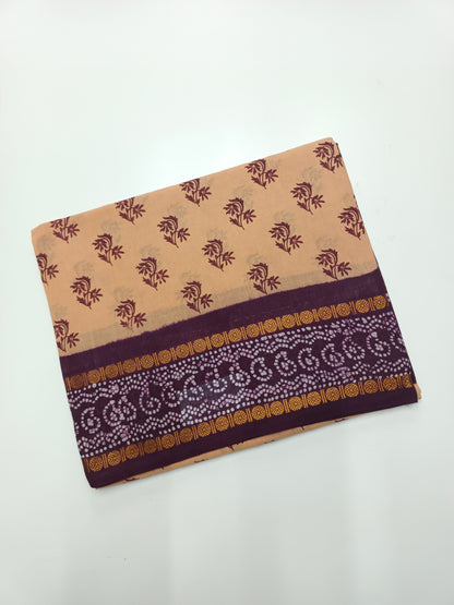 SANGUDI COTTON SAREE WITHOUT BLOUSE