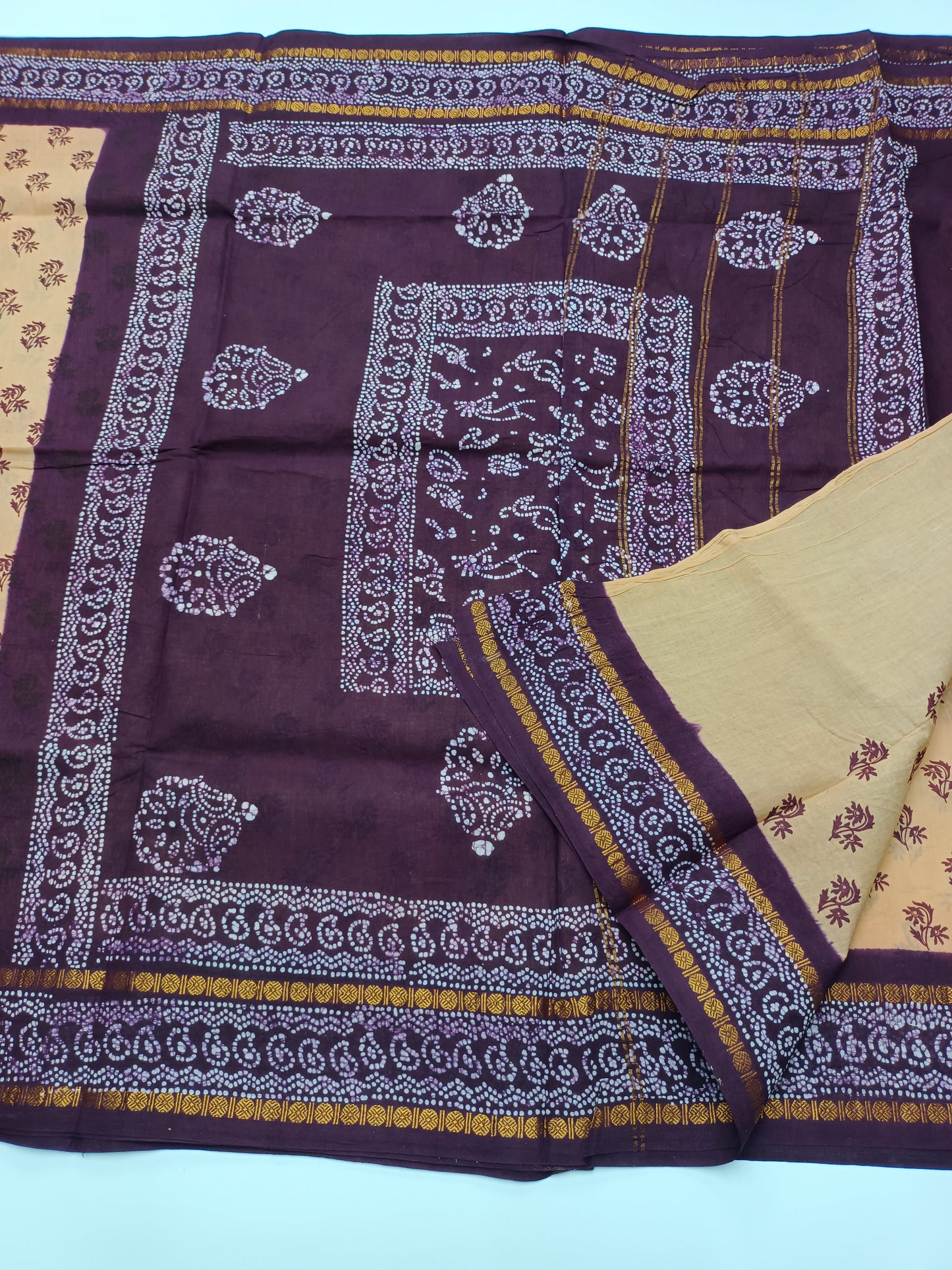SANGUDI COTTON SAREE WITHOUT BLOUSE