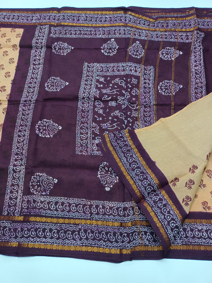 SANGUDI COTTON SAREE WITHOUT BLOUSE
