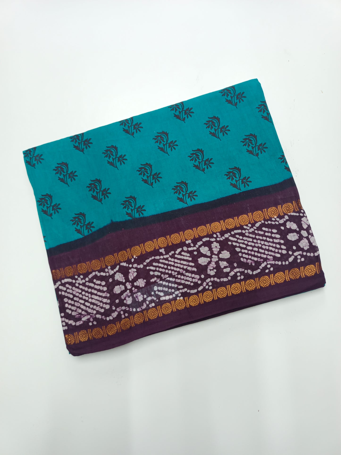 SANGUDI COTTON SAREE WITHOUT BLOUSE