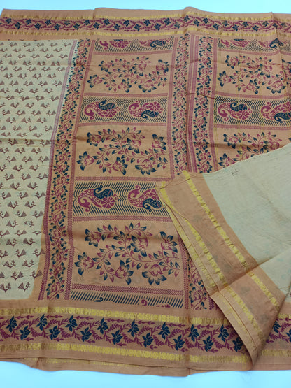SANGUDI COTTON SAREE WITHOUT BLOUSE
