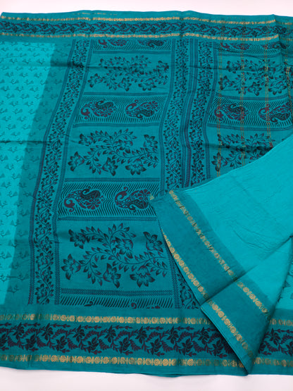 SANGUDI COTTON SAREE WITHOUT BLOUSE
