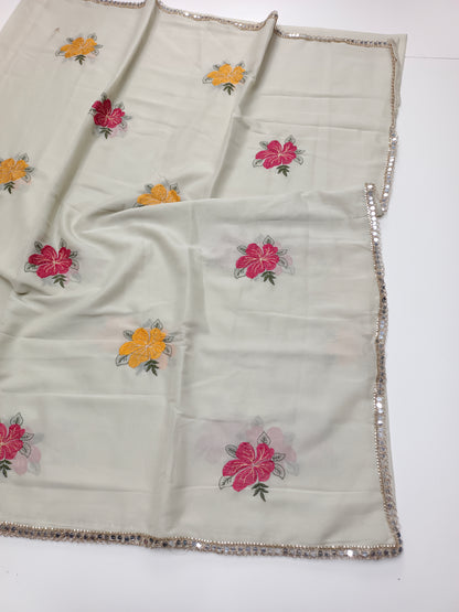 FANCY WORK SAREE